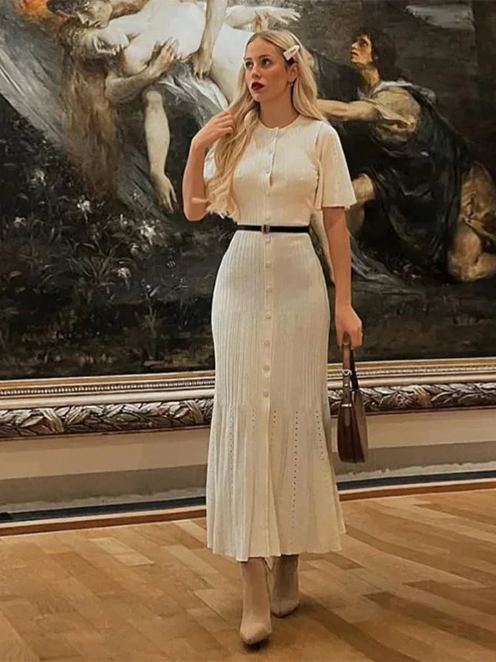 Elvessa™ Gebreide Jurk Elegant