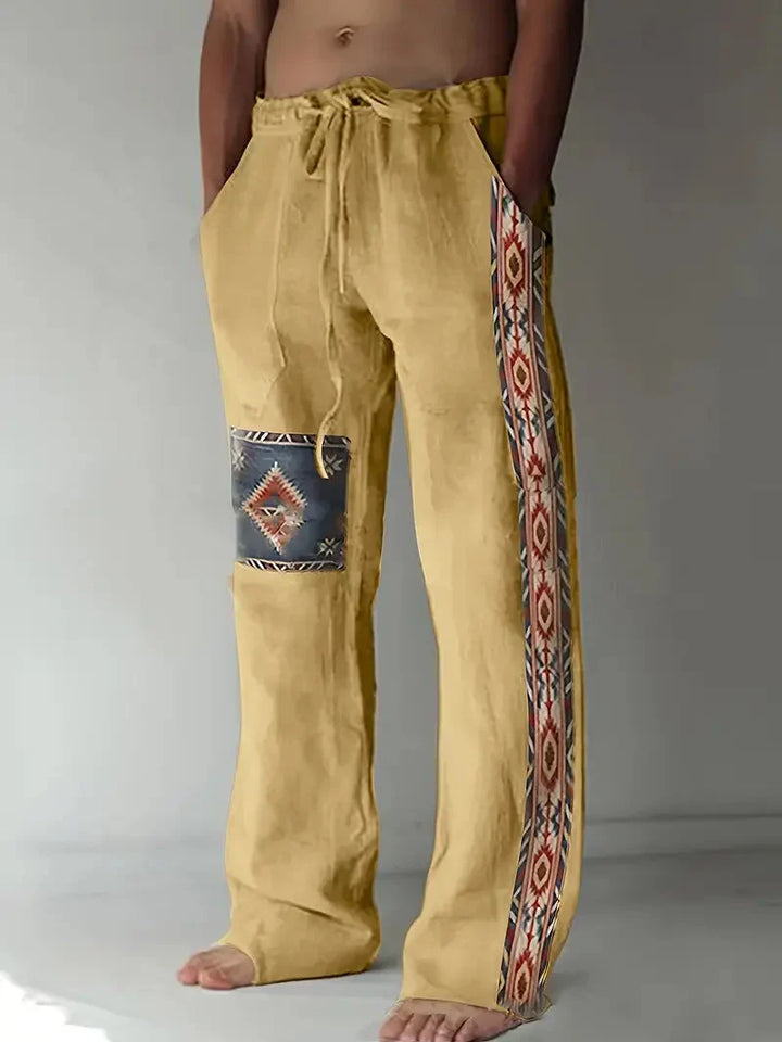 Selvanoir™ Losse Broek in Boho Stijl