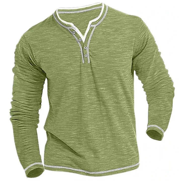 Timo™ shirt met lange mouwen en V-hals