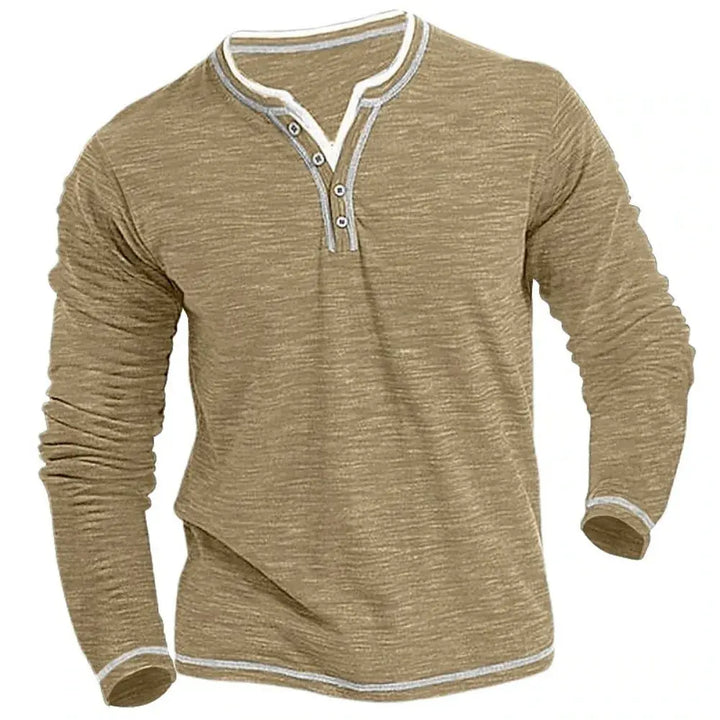 Timo™ shirt met lange mouwen en V-hals