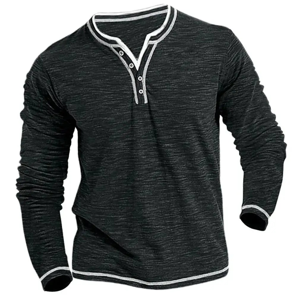 Timo™ shirt met lange mouwen en V-hals