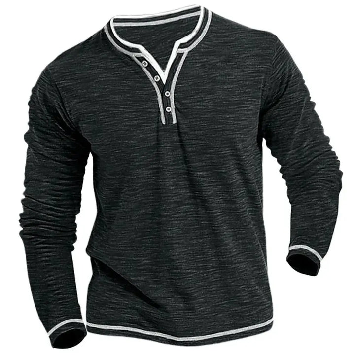 Timo™ shirt met lange mouwen en V-hals