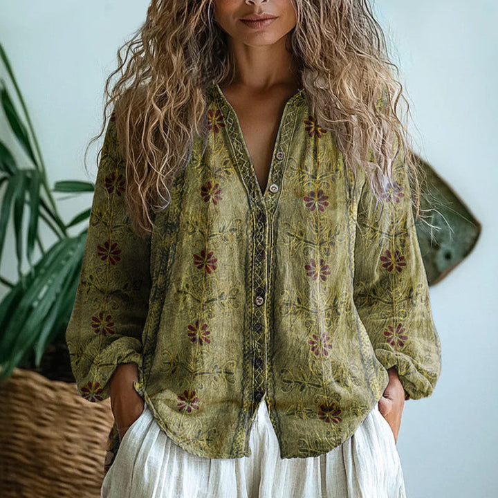 Dralira™ Vintage blouse met print