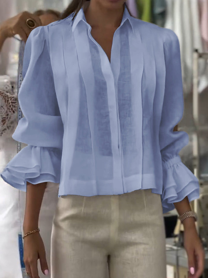 Orvianne™ blouse met plooien