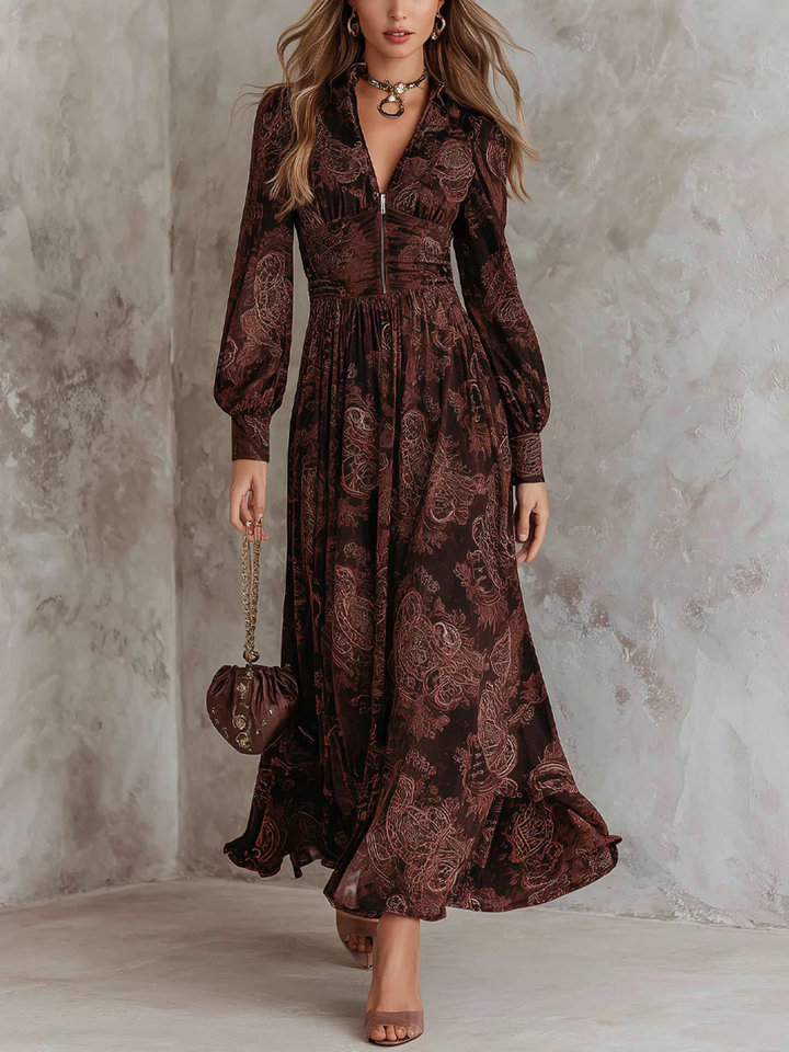 Amvexa™ Paisley Maxirok met rits