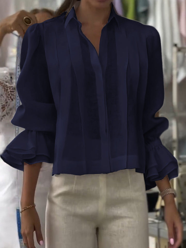 Orvianne™ blouse met plooien