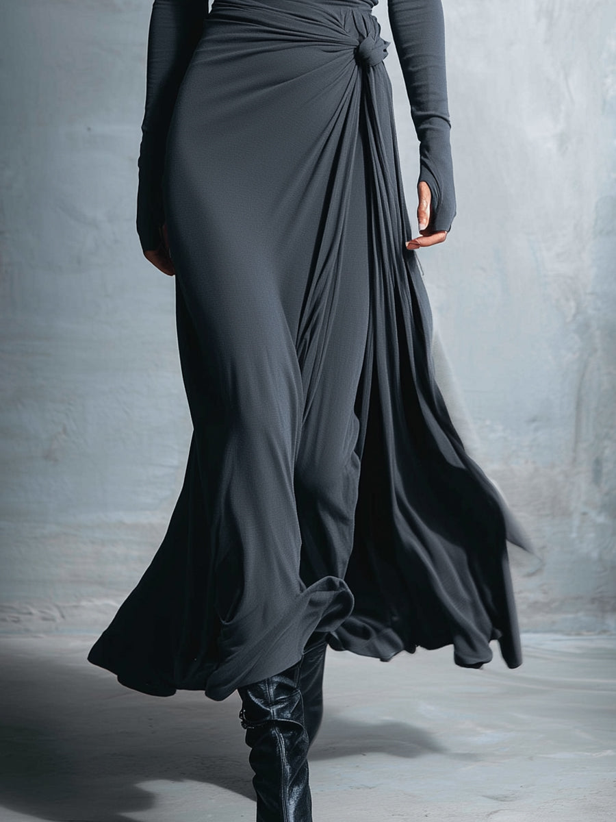 Mais™ Soepelvallende Maxi-jurk