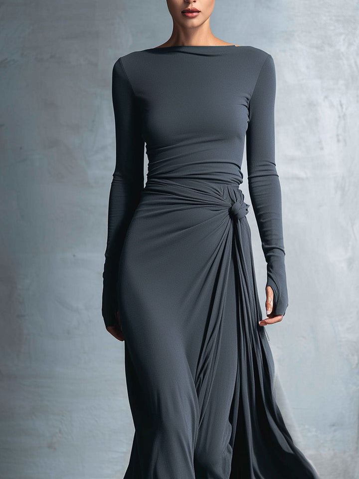 Mais™ Soepelvallende Maxi-jurk
