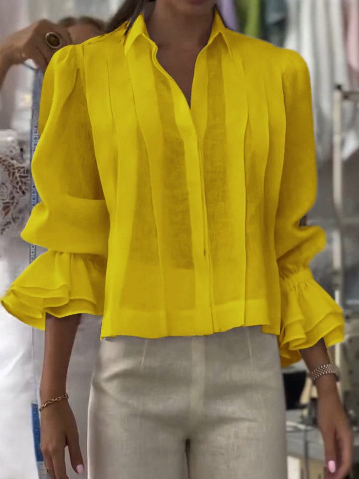 Orvianne™ blouse met plooien