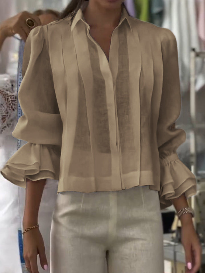 Orvianne™ blouse met plooien