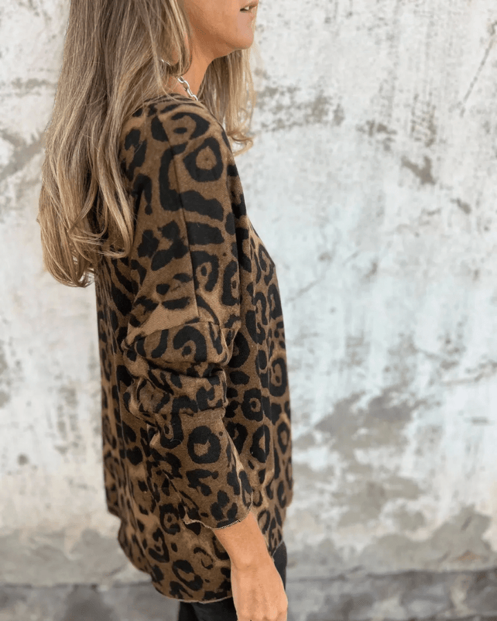 Zerelis™ Top met Luipaardprint
