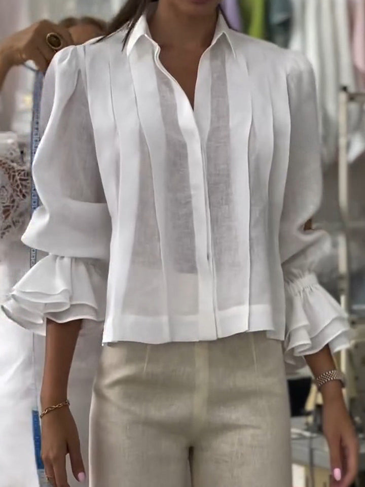 Orvianne™ blouse met plooien