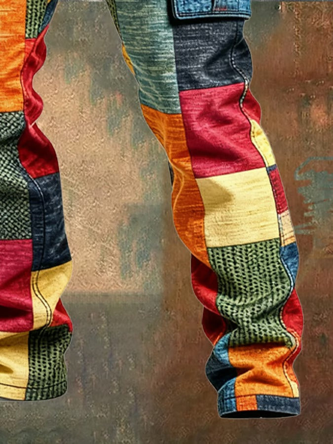 Noqra™ Patchwork Cargo Broek
